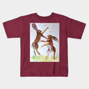 Hares Boxing Kids T-Shirt